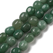 Natural Green Aventurine Beads Strands, Nuggets Tumbled Stone, 10~14x9~10x8~9mm, Hole: 1mm, about 35~36pcs/strand, 15.63''~15.79'' (39.7~40.1cm)(G-C038-02A-01)