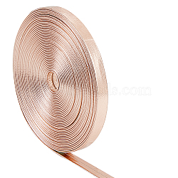 5M Flat Imitation Leather Cord, for Pillow Decor, Misty Rose, 6x0.8mm, about 5.47 Yards(5m)/Roll(LC-GF0001-02B-03)