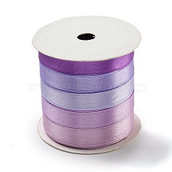 10M 5 Colors Polyester Ribbon, for Gift Wrapping, Orchid, 3/8 inch(10mm), 2m/color(OCOR-Q026-03C)