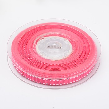 Grosgrain Ribbons for Gift Packings, Hot Pink, 3/8 inch(9mm), about 100yards/roll(91.44m/roll)