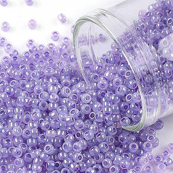TOHO Round Seed Beads, Japanese Seed Beads, (916) Lavender Ceylon Pearl, 11/0, 2.2mm, Hole: 0.8mm, about 5555pcs/50g