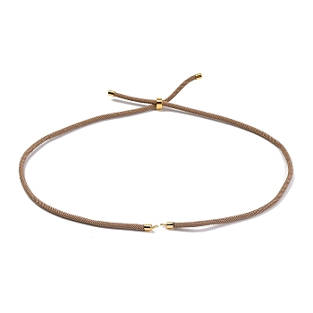 Nylon Cords Necklace Making, with Golden Brass Findings, Long-Lasting Plated, Peru, 22~22.8 inch(56~58cm), Hole: 1.7mm