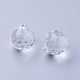 Clear Faceted Ball-Shaped Glass Pendants(X-GR20X23MMY-1)-6