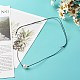 Pearl Luster Plated Round Faceted Natural Agate Pendant Necklace(NJEW-JN03657-01)-2
