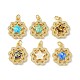 Brass Micro Pave Cubic Zirconia Pendants(KK-A197-32G)-1