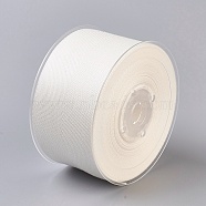 Rayon and Cotton Ribbon, Twill Tape Ribbon, Herringbone Ribbon, Beige, 2 inches(50mm), about 50yards/roll(45.72m/roll)(SRIB-F007-028-50mm)