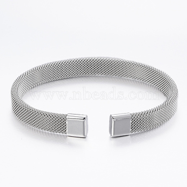 304 bracelets manchette en acier inoxydable(BJEW-A109-25P)-3