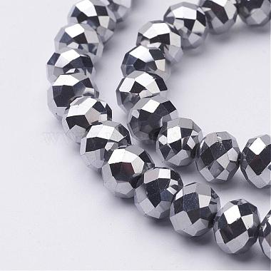 Electroplate Glass Beads Strands(GR7x10mmY-M2)-2