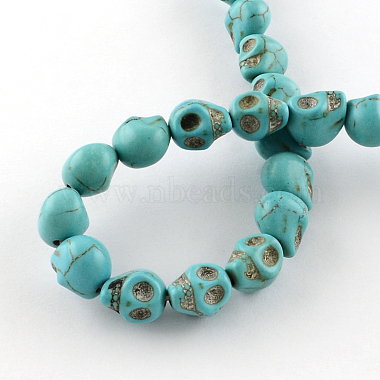 Gemstone Beads Strands(TURQ-S105-13x12mm-07)-3