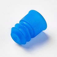 Plastic Test Tube Cover, Airfoil Test Tube Lid Stopper, Blue, 15~16.5x12mm(DIY-WH0096-01B-12mm)