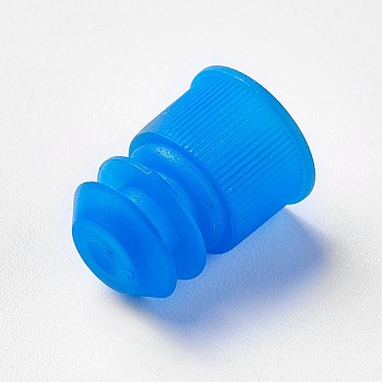 Plastic Test Tube Cover, Airfoil Test Tube Lid Stopper, Blue, 15~16.5x12mm