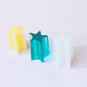 DIY Silicone Candle Molds, For Candle Making, Star, 5.7x6.2x7.1cm