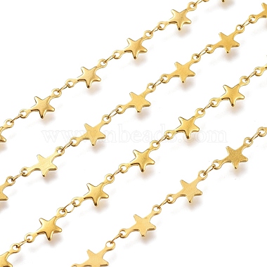 304 Stainless Steel Star Link Chains(CHS-M003-06G)-2