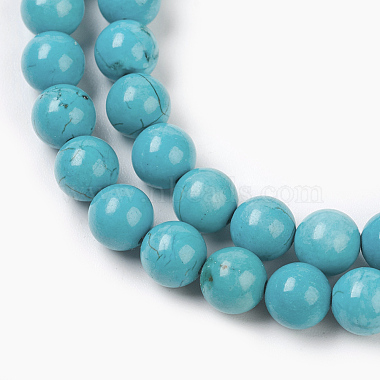 brins de perles de magnésite naturelle(TURQ-P027-21A-6mm)-3