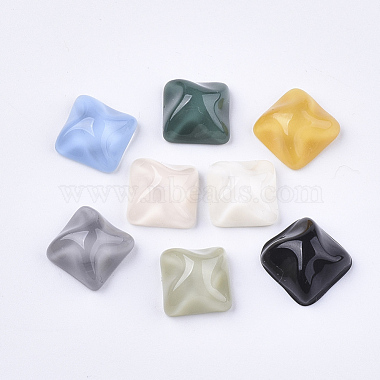 10mm Mixed Color Square Resin Cabochons
