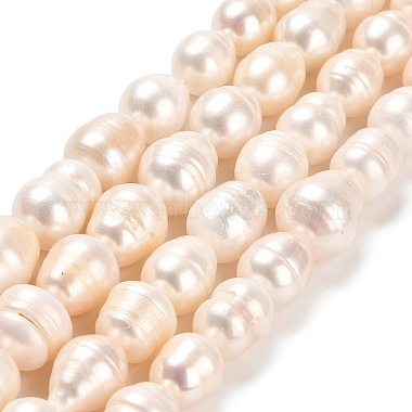 PapayaWhip Rice Pearl Beads