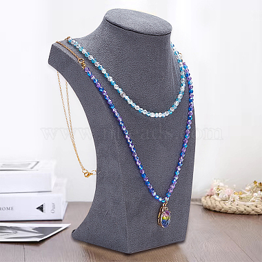 Velvet Necklace Display Stands(NDIS-WH0010-13)-4