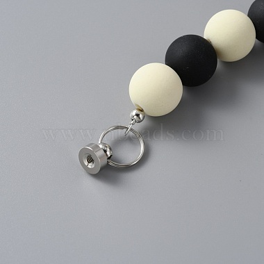 Acrylic Beaded Moblie Straps(MOBA-WH0003-29B)-4
