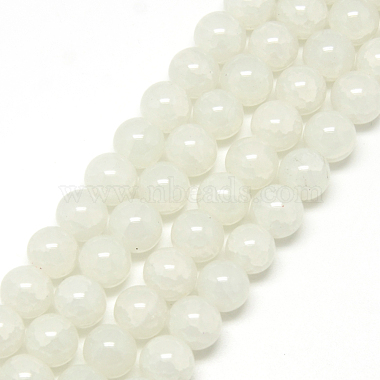 8mm Ivory Round Glass Beads