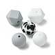 Round/Polygon Food Grade Silicone Focal Beads(SIL-F003-06D)-2