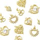 12Pcs 6 Styles Rack Plating Brass Pave Cubic Zirconia Pendants(KK-CJ0002-05)-3