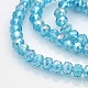 AB Color Plated Faceted Rondelle Electroplate Glass Beads Strands(GLAA-A024D-AB07)-1
