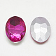 Cabochons en verre avec strass de dos avec point(RGLA-T080-18x25mm-09)-2