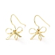 Bowknot Shape Brass Earring Hooks(KK-K256-01G)-1