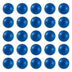 50Pcs Food Grade Eco-Friendly Silicone Beads, Round, Marine Blue, 15mm, Hole: 2mm(SIL-TADJ0001-03G)