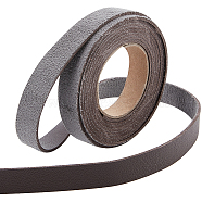 2M PVC Imitation Leather Ribbons, for Clothes, Bag Making, Chocolate, 12.5mm, about 2.19 Yards(2m)/Roll(SRIB-WH0011-126A-02)