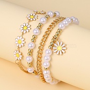 Bohemian Beach Daisy Bracelet Set 5-piece(YE1112-2)