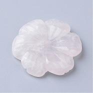 Natural Rose Quartz Beads, Flower, 29~30x5~7mm, Hole: 1mm(G-R397-07)