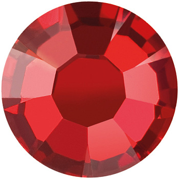 Preciosa&reg MAXIMA Crystal No Hotfix Flatback Stones, Czech Crystal, Dura Foiling, Round(438 11 615 Chaton Rose), 90075 Red Velvet, SS6(1.9~2.1mm)