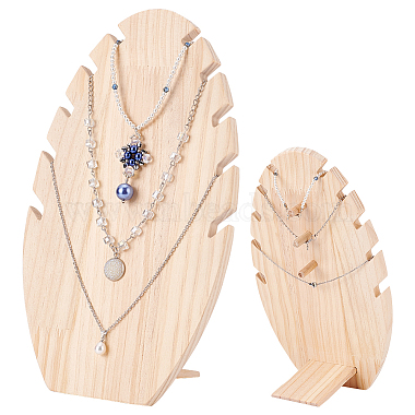 Wooden Necklace Displays Stands(NDIS-WH0001-11)-2