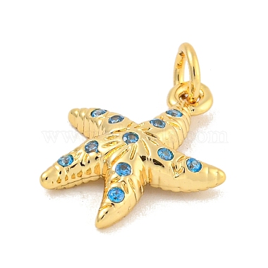 Rack Plating Brass Micro Pave Cubic Zirconia Pendants(KK-K341-57G)-2