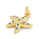 Rack Plating Brass Micro Pave Cubic Zirconia Pendants(KK-K341-57G)-2