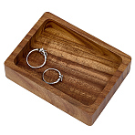 Wood Serving Trays, Rectangle Food Trays, Camel, 100x75x25mm, Inner Diameter: 88x63mm(AJEW-WH0695-024B)