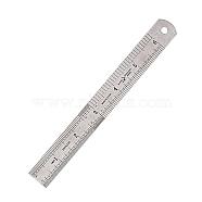Stainless Steel Rulers, Gray, 17x1.9x0.05cm(TOOL-D049-06)