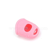 Silicone Rings, Thimble Rings, Knitting Sewing Tool, Pearl Pink, 23mm(PW-WG89938-01)