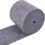 Non Woven Fabric Embroidery Needle Felt for DIY Crafts, Dark Gray, 140x3mm, about 6m/roll(DIY-WH0156-92A)