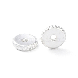 Alloy Spacer Beads, Long-Lasting Plated, Disc, Silver, 6x1.4mm, Hole: 1mm(PALLOY-F309-29S)