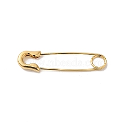 304 Stainless Steel Safety Pins, Real 14K Gold Plated, 33x8x2.5mm, Hole: 4.5mm(STAS-L022-404G)