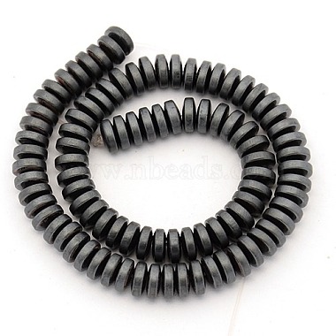 Matte Style Electroplate Non-magnetic Synthetic Hematite Beads Strands(G-M007-76)-2