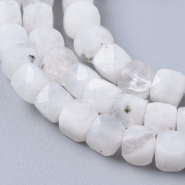 Brins de perles de pierre de lune arc-en-ciel naturel(G-L537-005A)-2