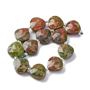 Natural Unakite Beads Strands(G-P570-E06-02)-3
