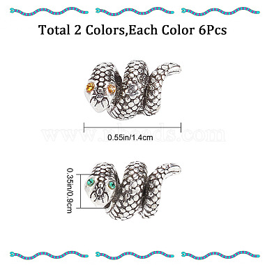 12Pcs 2 Colors Alloy European Beads(FIND-GF0003-96)-2