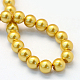 Chapelets de perles rondes en verre peint(X-HY-Q003-6mm-31)-4