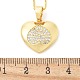 Brass Micro Pave Clear Cubic Zirconia Pendant Necklaces for Women(NJEW-M084-02G-03)-3