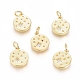 Brass Micro Pave Cubic Zirconia Pendants(ZIRC-G166-16G)-1