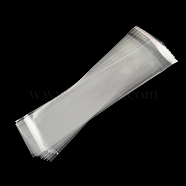 OPP Cellophane Bags, Rectangle, Clear, 37x8cm, Hole: 8mm, Unilateral Thickness: 0.035mm, Inner Measure: 31x8cm(OPC-S014-12)